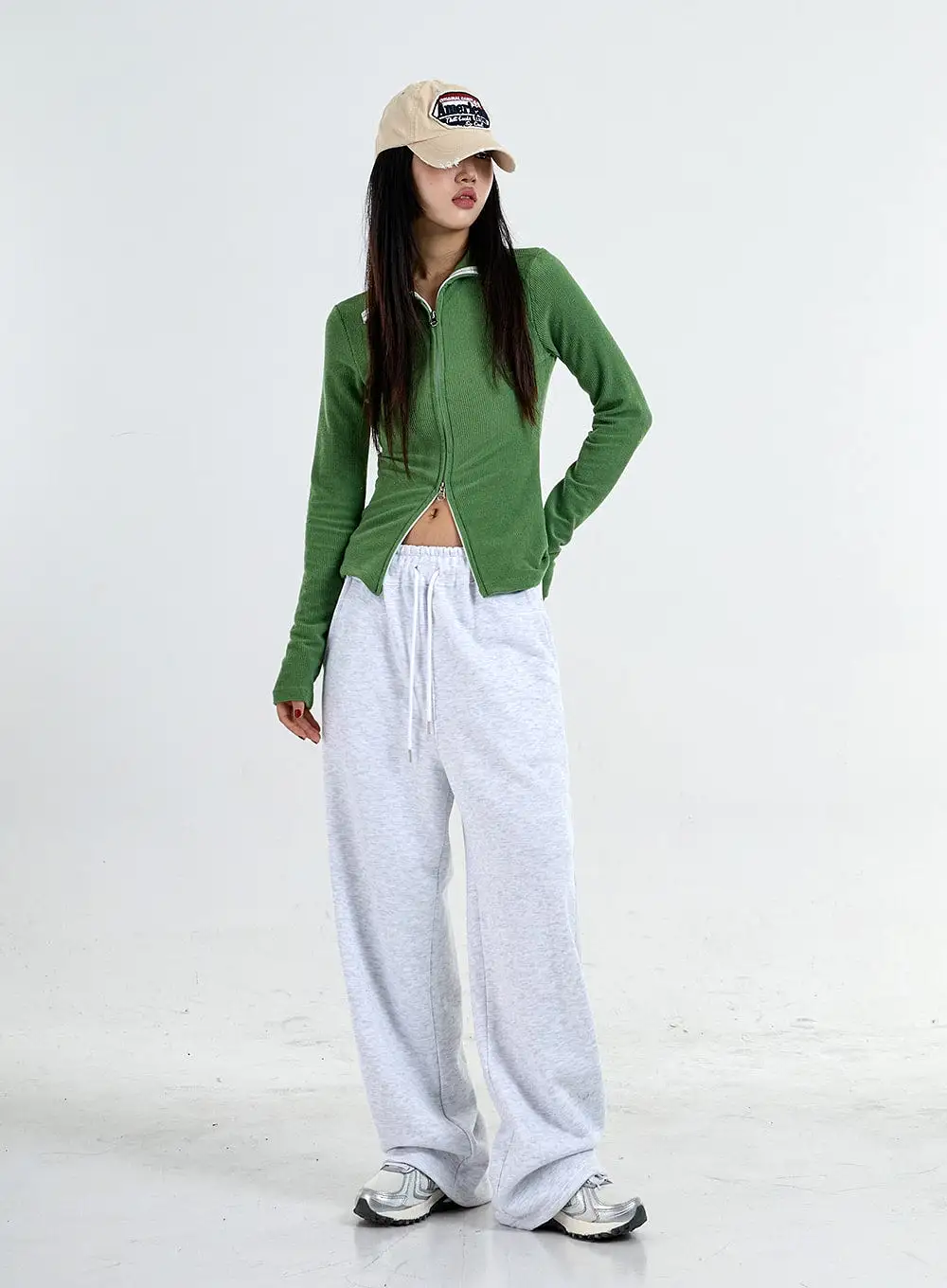 Two Side Straps Wide Track Pants Unisex CO05