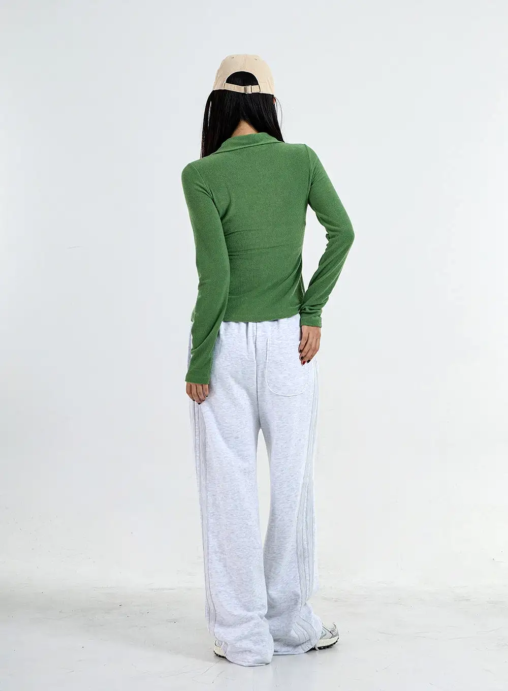 Two Side Straps Wide Track Pants Unisex CO05