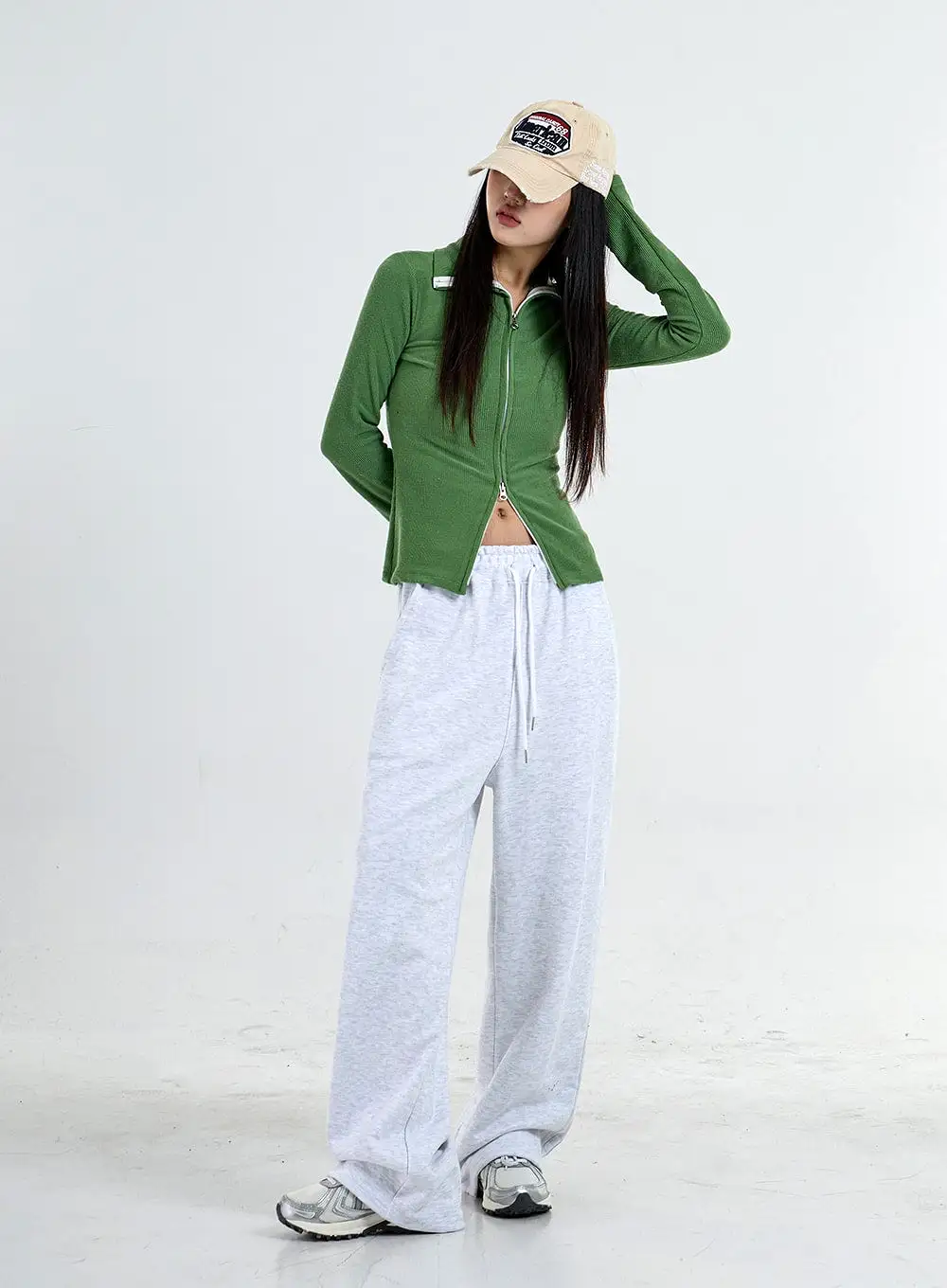 Two Side Straps Wide Track Pants Unisex CO05