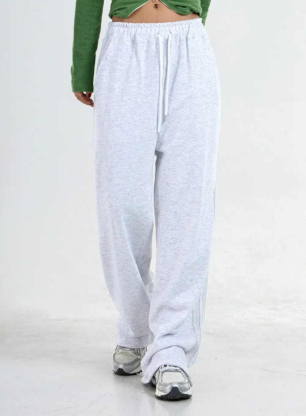 Two Side Straps Wide Track Pants Unisex CO05