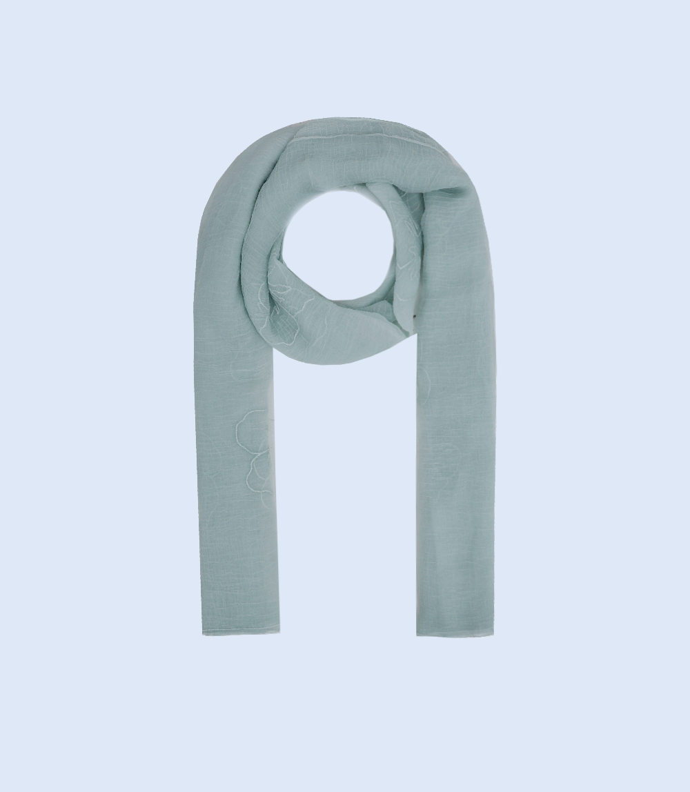 WA0828-MINT-GREEN-Scarf For Women