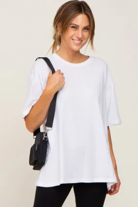 White Basic Oversized Tee