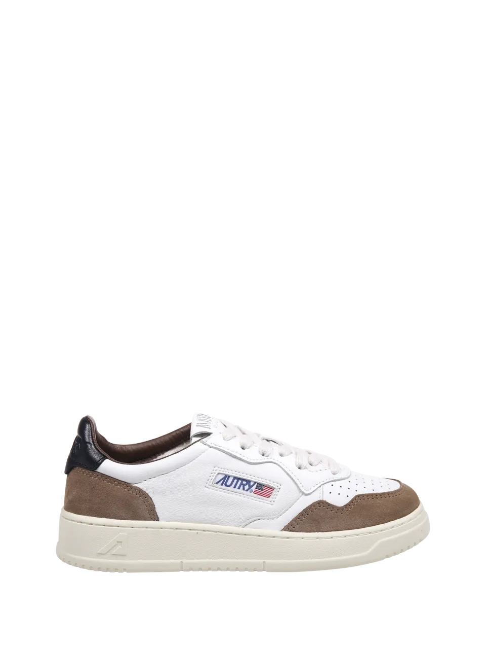 WOMAN AUTRY BROWN LEATHER MEDALIST LOW SNEAKER