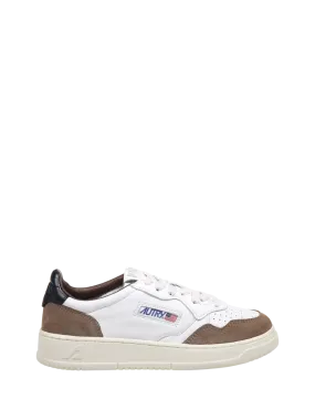 WOMAN AUTRY BROWN LEATHER MEDALIST LOW SNEAKER