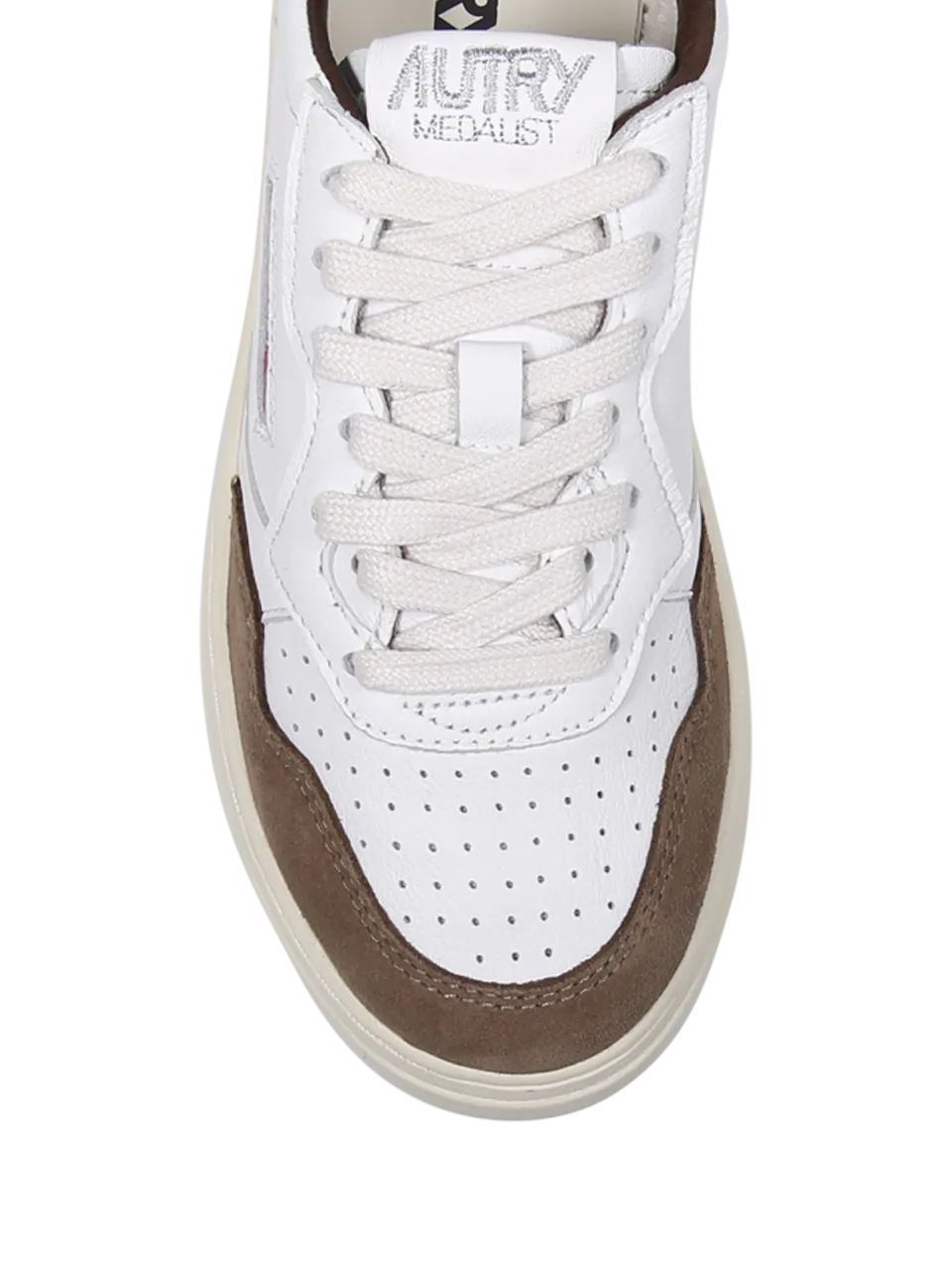 WOMAN AUTRY BROWN LEATHER MEDALIST LOW SNEAKER