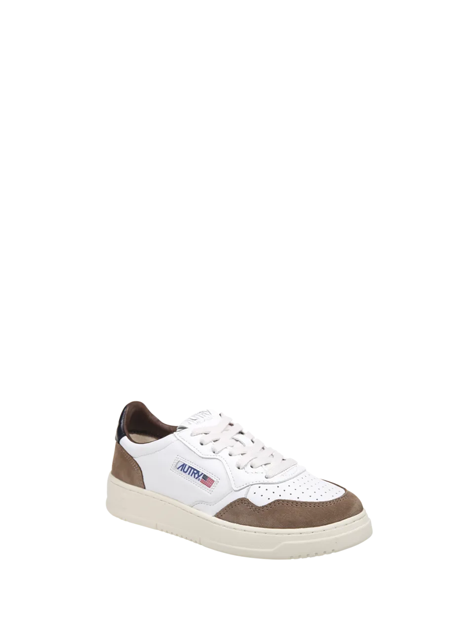 WOMAN AUTRY BROWN LEATHER MEDALIST LOW SNEAKER